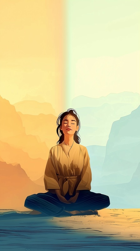 Sam, the meditation companion in the Bliss AI app